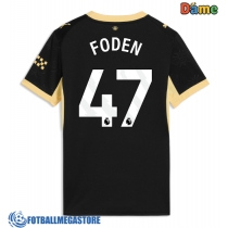 Fotballdrakt Dame Manchester City Phil Foden #47 Bortedrakt 2026-27 Kortermet